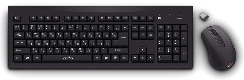 Мышь + клавиатура Oklick 210M Wireless Keyboard & Optical Mouse - фото 1 - id-p220291368