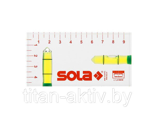 Уровень 95мм 2 глазка акриловый R102 (SOLA)