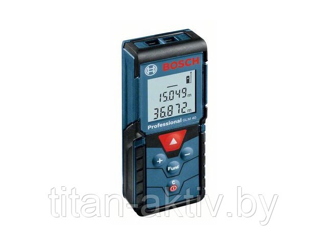 Дальномер лазерный BOSCH GLM 40 в кор. (0.15 - 40 м, +/- 2 мм/м, IP 54) - фото 1 - id-p212986977