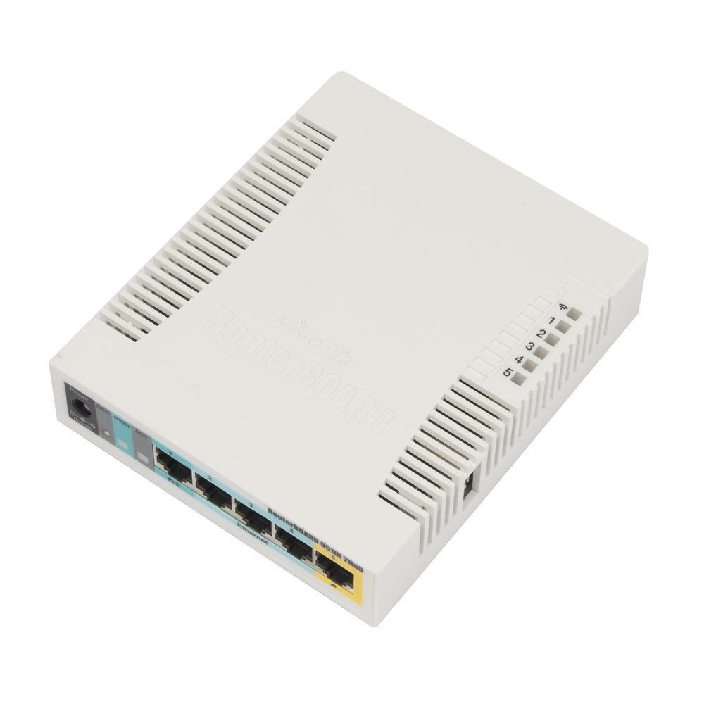 MikroTik RB951Ui-2HnD Беспроводной маршрутизатор 600Mhz CPU, 128MB RAM, 5xLAN, built-in 2.4Ghz 802b/g/n - фото 1 - id-p211089852