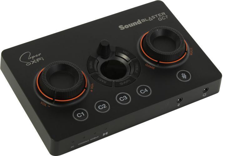 Звуковая карта Creative USB Sound BlasterX GC7 (Super X-Fi Ultra DSP 70SB185000000) 7.1 Ret - фото 1 - id-p212711285