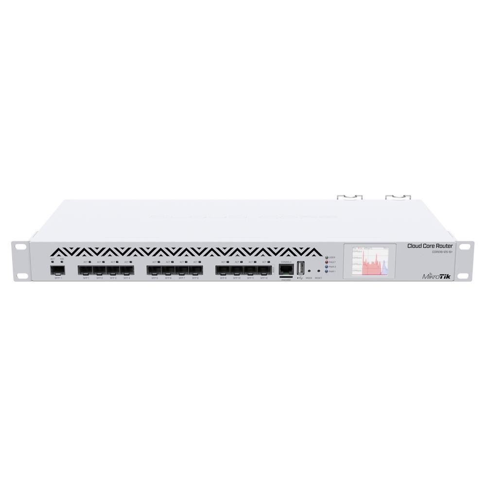 MikroTik CCR1016-12S-1S+ Маршрутизатор (16-cores, 1.2Ghz per core), 2GB RAM, 12xSFP cages, 1xSFP+ cage, - фото 1 - id-p214284851