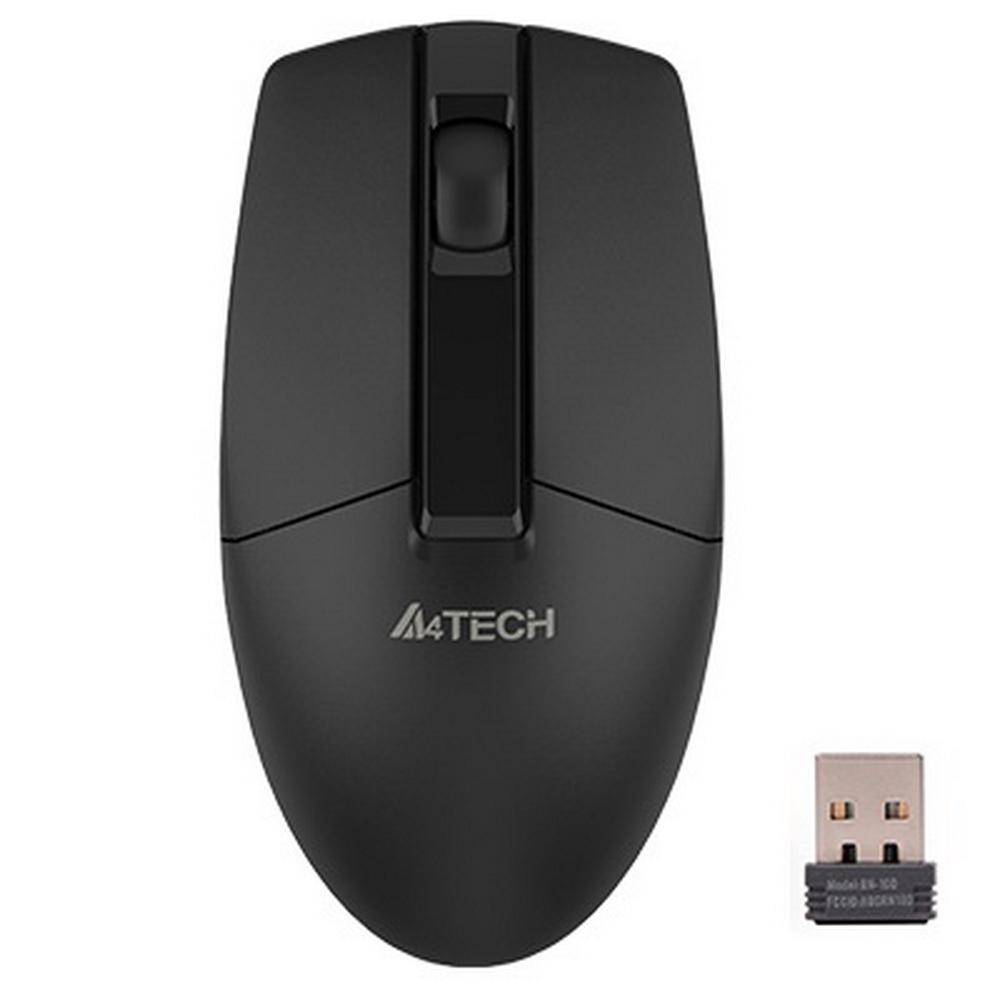 Мышь A4Tech G3-330NS черный оптическая (1200dpi) silent беспроводная USB (3but) - фото 1 - id-p216229634