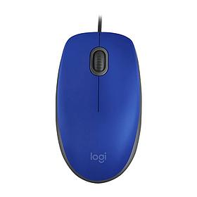 Мышь Logitech M110 синий/серый оптическая (1000dpi) silent USB (2but)