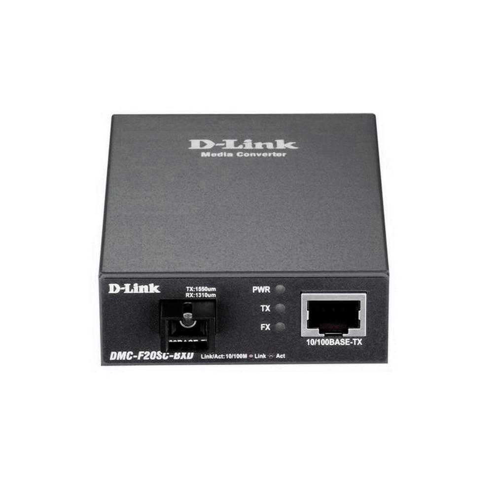 D-Link DMC-F20SC-BXD/B1A WDM медиаконвертер с 1 портом 10/100Base-TX и 1 портом 100Base-FX с разъемом SC (ТХ: - фото 1 - id-p212711676