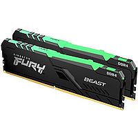 Модуль памяти Kingston Fury Beast KF432C16BBAK2/16 DDR4 DIMM 16Gb KIT 2*8Gb PC4-25600 CL16