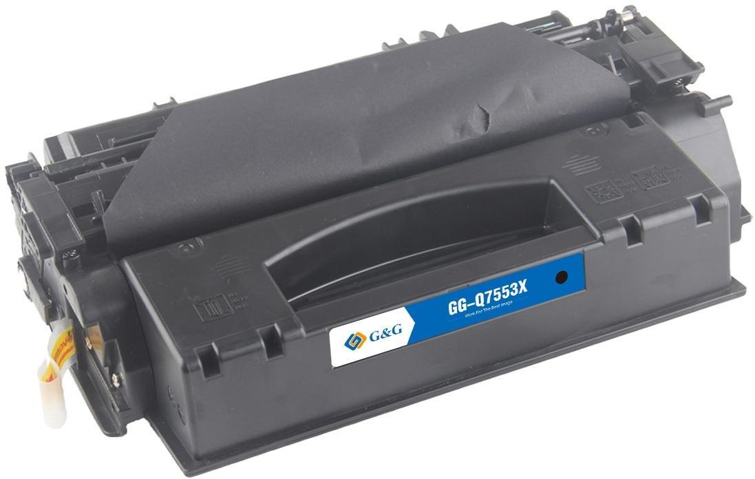 Картридж лазерный G&G GG-Q7553X черный (7000стр.) для HP LJ P2010/P2014/P2015/M2727nf MFP - фото 1 - id-p220291905