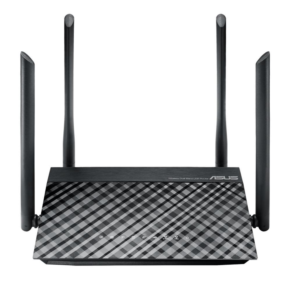 Маршрутизатор ASUS RT-AC1200 Dual-Band WiFi Router (4UTP 100Mbps, 1WAN, 802.11a/b/g/n/ac,USB, 867Mbps, 4x5dBi) - фото 1 - id-p213464957