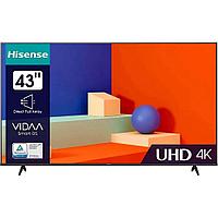 Телевизор ЖК 43'' Hisense 43A6K 43", Ultra HD, Smart TV (ОС VIDAA U6), Wi-Fi, PCI 1700, DVB-T2/T/C/S2/S, 2х7W,