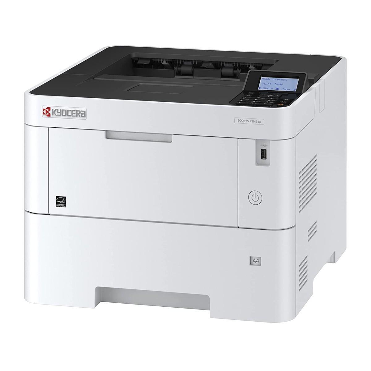 Kyocera ECOSYS P3145dn, Принтер, ч/б лазерный, A4, 45 стр/мин, 1200x1200 dpi, 512 Мб, USB 2.0, Network, лоток - фото 1 - id-p204487589