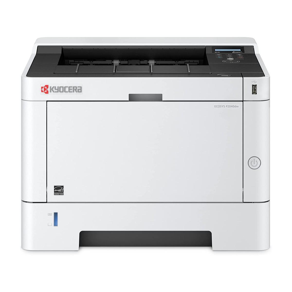 Kyocera ECOSYS P2040dw, Принтер, ч/б лазерный, A4, 40 стр/мин, 1200x1200 dpi, 256 Мб, USB 2.0, Network, Wi-Fi,