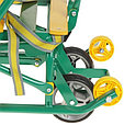 Санки детские складные Ника «Nikki 3» с колесами зеленые, фото 3