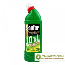 Средство чистящее универсальное Sanfor Universal 10 в 1 Лимонная свежесть, 1 л