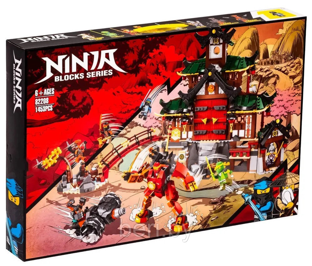 82208 Конструктор Ninjago Храм додзё ниндзя, 1453 детали, аналог Lego - фото 2 - id-p220294325