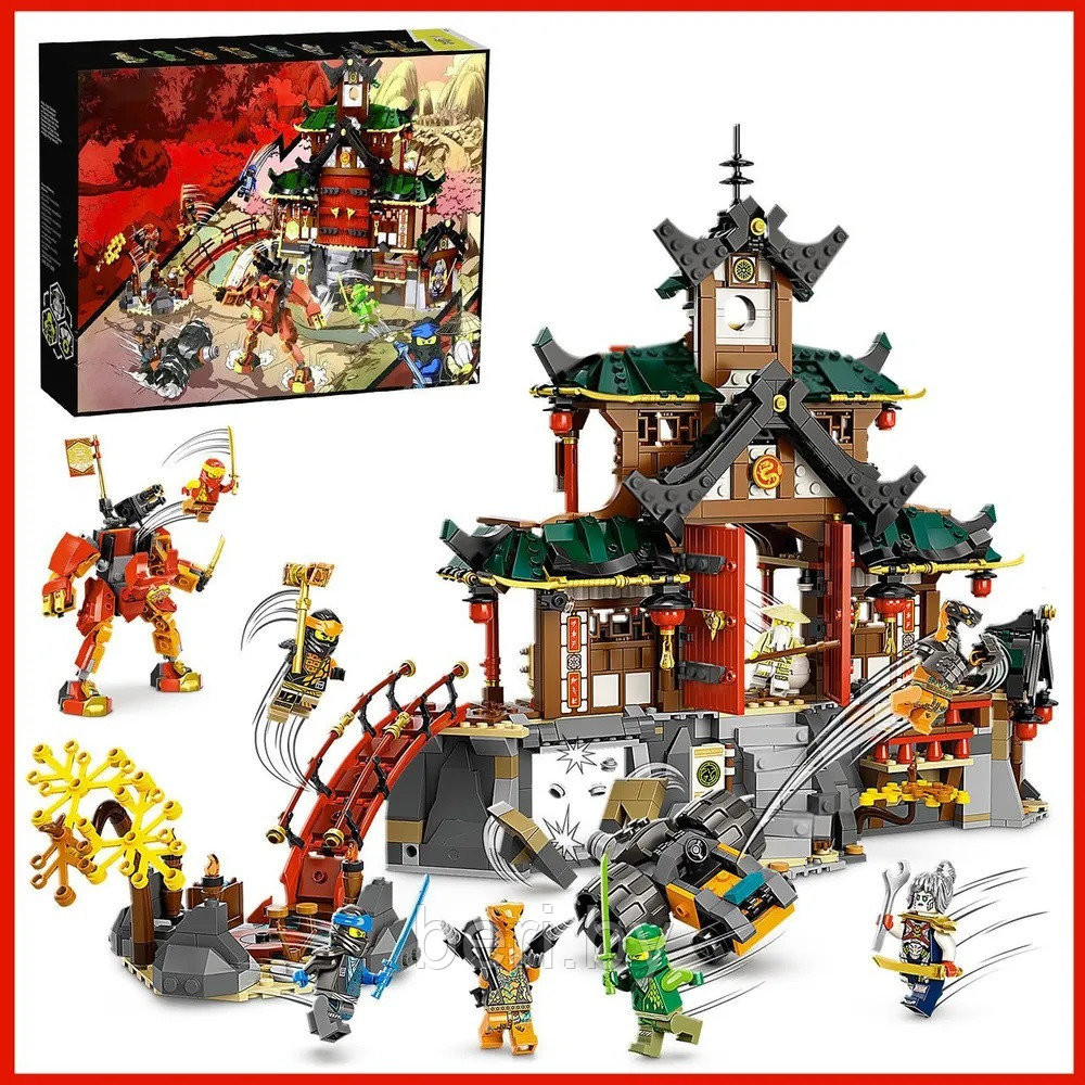 82208 Конструктор Ninjago Храм додзё ниндзя, 1453 детали, аналог Lego - фото 1 - id-p220294325