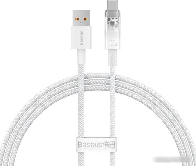 Кабель Baseus Explorer Series Fast Charging Cable with Smart Temperature Control 100W USB Type-A - USB Type-C - фото 1 - id-p220296109