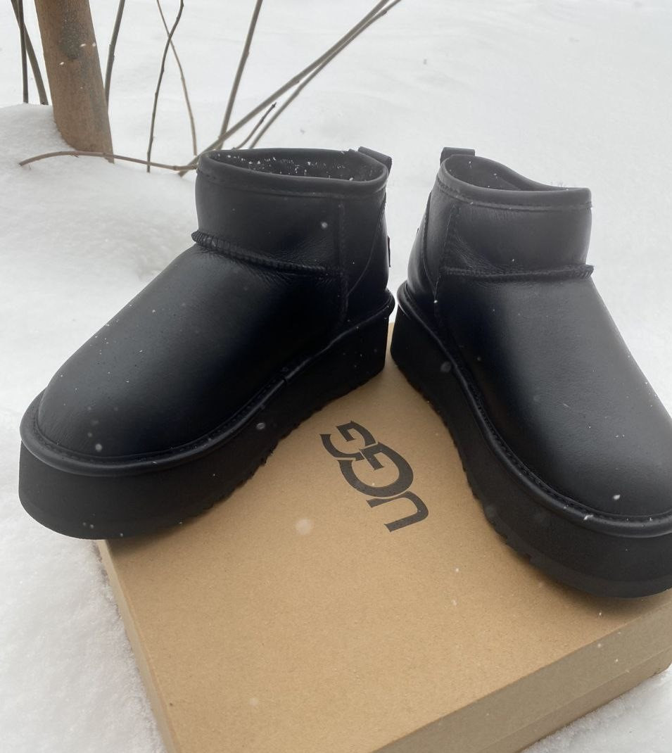 Женские мини угги UGG бежевые - фото 1 - id-p196767295