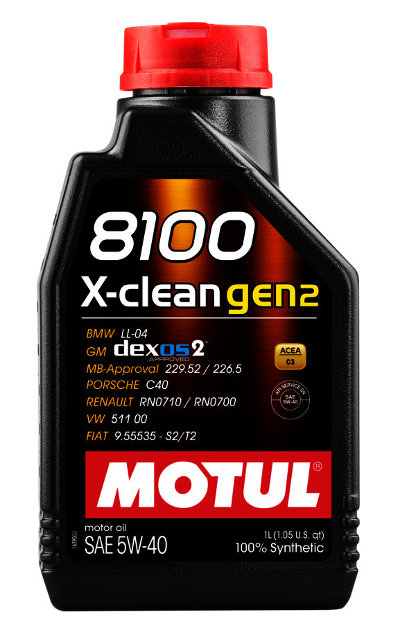 Моторное масло Motul 8100 X-clean Gen2 5W40 1л 109761 - фото 1 - id-p220332925