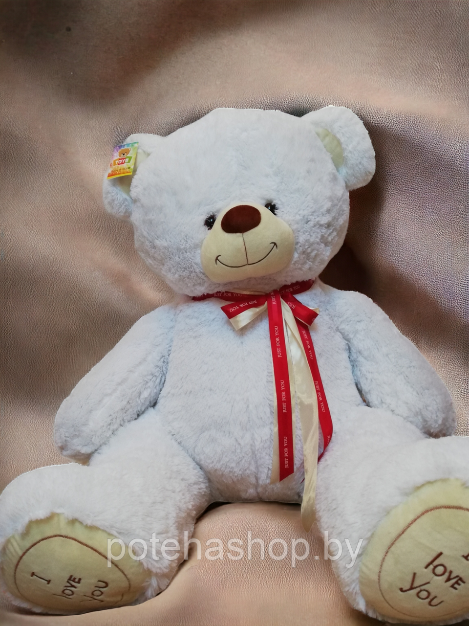 Мягкая игрушка Медведь сидя 80 см, белый - фото 2 - id-p220367987
