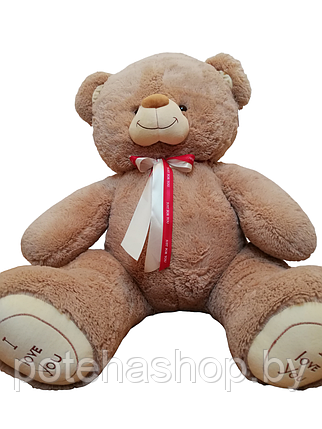 Мягкая игрушка Медведь сидя 80 см, коричневый, фото 2