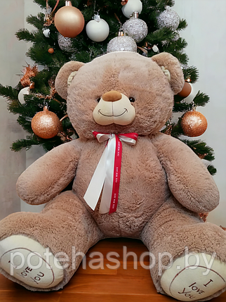 Мягкая игрушка Медведь сидя 80 см, коричневый, фото 2