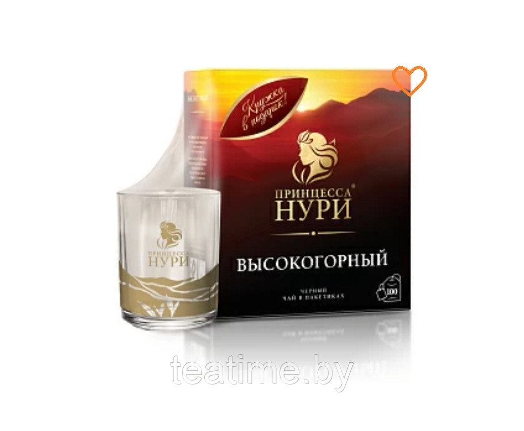 Подарочный набор чай Нури Высокогорный 2г*100п + кружка - фото 1 - id-p31343165