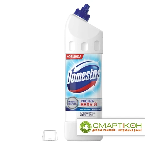 Средство для уборки туалета 1 л, DOMESTOS (Доместос) "Эксперт сила 7", "Ультра Белый" - фото 4 - id-p220300900