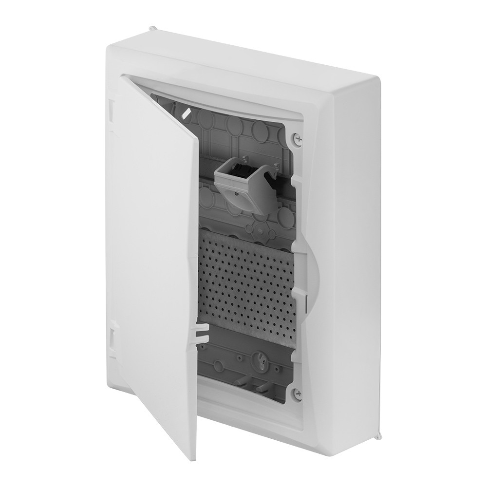 Elektro-Plast ECO BOX 2505-20S Щит слаботочный навесной мультимедийный, 2 ряда, белая дверца - фото 1 - id-p220290672