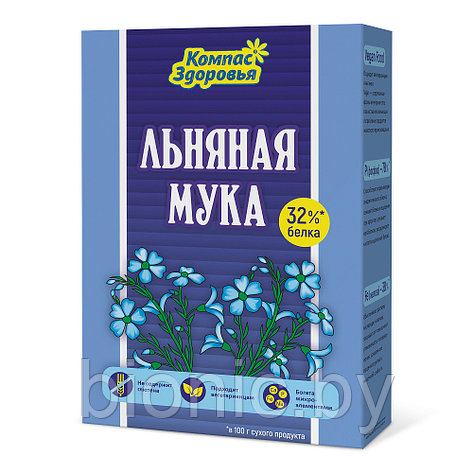 Мука льняная "Компас Здоровья", 300г, фото 2