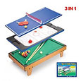 Настольная игра "3 в 1", HG227-3 (Бильярд, аэрохоккей, теннис), фото 2