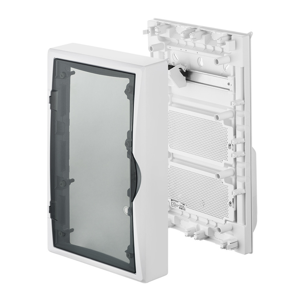 Elektro-Plast ECO BOX 2506-21S Щит слаботочный навесной мультимедийный, 3 ряда, прозрачная дверца - фото 4 - id-p220290674