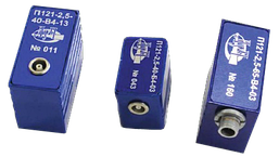 Преобразователи наклонные контактные совмещенные типа П121 (частота 2,5 МГц серии 1–5)