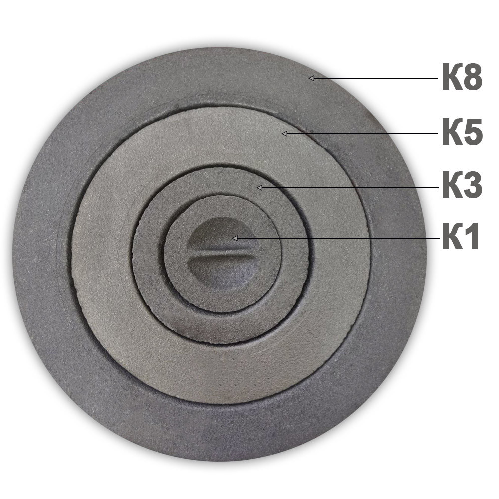Конфорка К-5 (кольцо чугунное для печных плит), диаметр 200 мм - фото 2 - id-p220406607