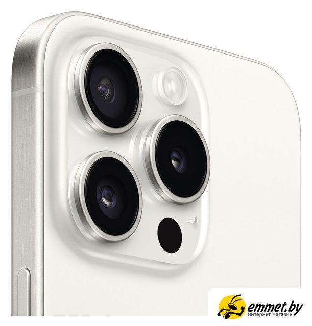 Смартфон Apple iPhone 15 Pro 128GB (белый титан) - фото 4 - id-p220417689
