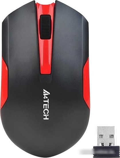 Мышь A4Tech G3-200N (черный/красный) - фото 1 - id-p220423669
