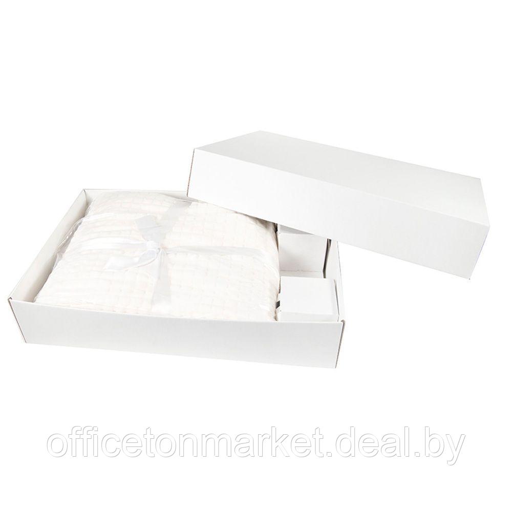 Коробка подарочная "21028" самосборная, 50x33x10 см, белый - фото 1 - id-p220082100