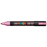 Маркер на водной основе Mitsubishi Pencil POSCA, 1.8-2.5мм. (пулевидный наконечник) (металлик розовый)