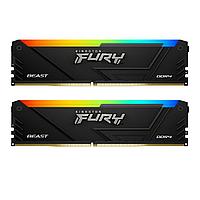 Память DDR4 2x16GB 2666MHz Kingston KF426C16BB12AK2/32 Fury Beast RGB RTL Gaming PC4-21300 CL16 DIMM 288-pin