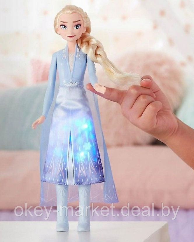 Кукла Disney Frozen Холодное Сердце 2 в сверкающем платье Эльза E7001 - фото 5 - id-p220455416