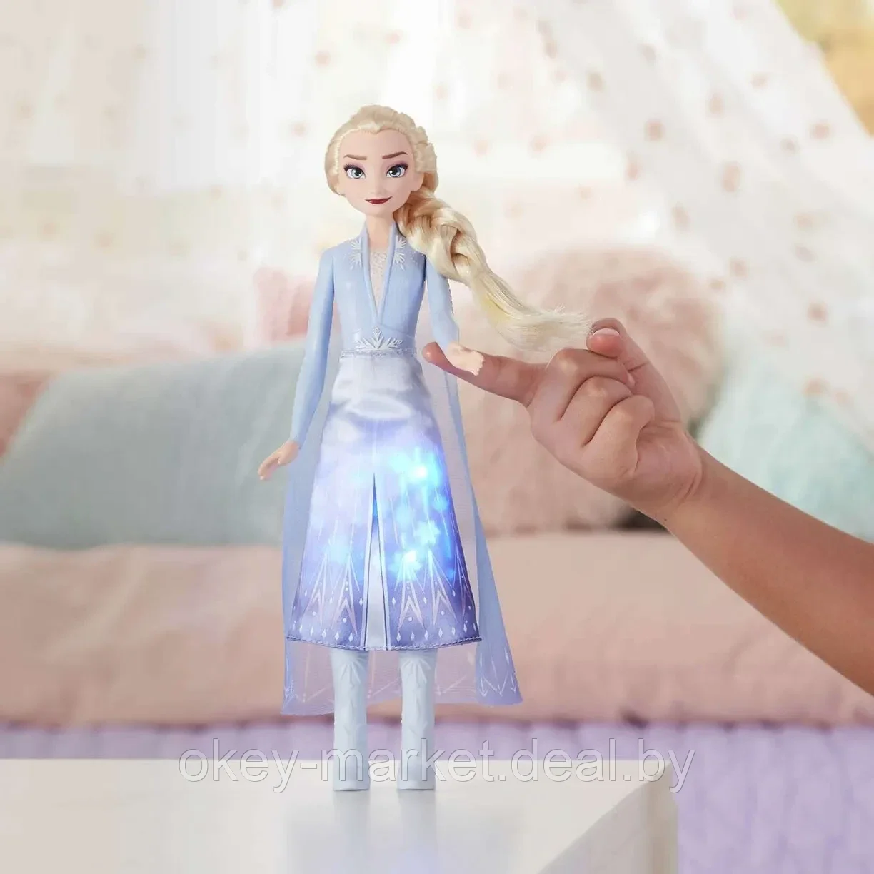 Кукла Disney Frozen Холодное Сердце 2 в сверкающем платье Эльза E7001 - фото 6 - id-p220455416