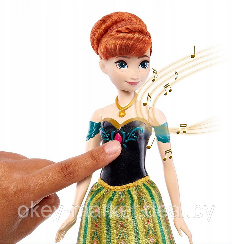Кукла Mattel Disney Frozen Холодное сердце поющая Анна - фото 6 - id-p220456135