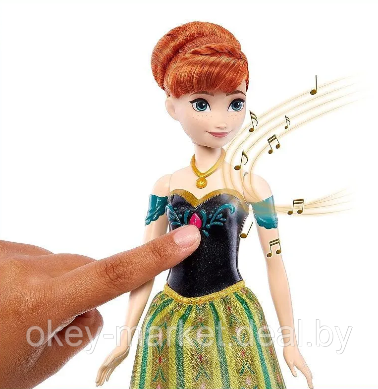 Кукла Mattel Disney Frozen Холодное сердце поющая Анна - фото 9 - id-p220456135