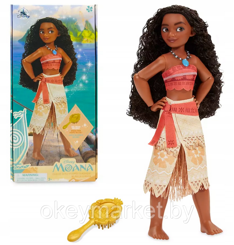 Кукла принцесса Disney Моана Disney Store с расческой, фото 2