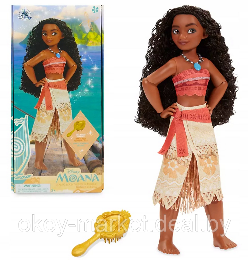 Кукла принцесса Disney Моана Disney Store с расческой - фото 1 - id-p165730918