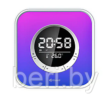 Q6A Портативная колонка, умные настольные часы, будильник, календарь с подсветкой RGB, 10 цветов, Kisonli