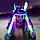 New Шапка с двигающимися и светящимися ушами Дракоша / Символ 2024 года Дракон Синий Дракоша (светятся и, фото 2