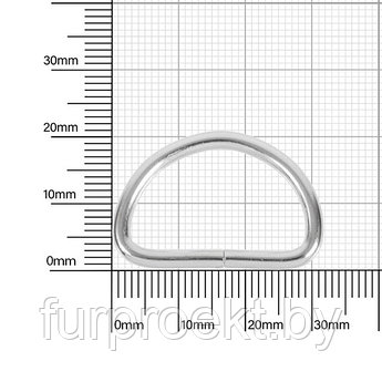 Полукольцо 25мм ник 2,8 мм
