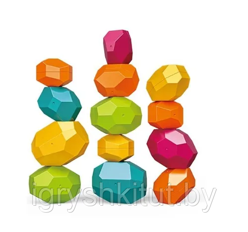 Развивающая игрушка пирамидки "Камешки-балансир" - фото 2 - id-p220462650