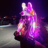 New Шапка с двигающимися и светящимися ушами Дракоша / Символ 2024 года Дракон Фиолетовый Дракоша (светятся и, фото 4