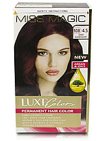 Стойкая краска д/волос "Miss Magic" LUXE COLORS 108/4.5- темно-махагон